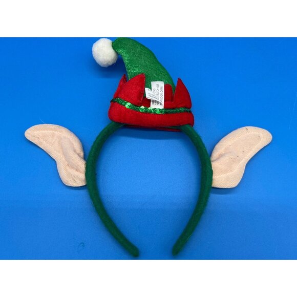 Elf Hat Headband With Ears & Pom Pom For Christmas - Picture 3 of 4